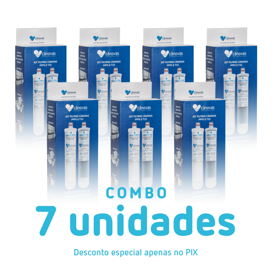 Combo Kit Filtros Cânovas 7 Unidades (PPF-5 e T33)